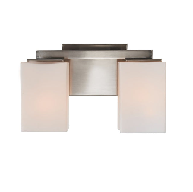 Capri 2 Light Vanity Fixture – Modern Contemporary Brushed Nickel - Light Goods