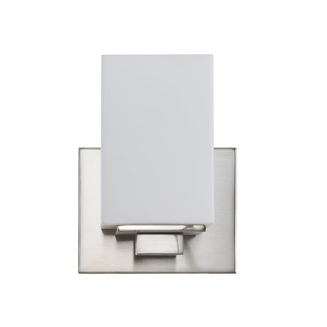 Capri Contemporary Brushed Nickel Wall Sconce - Light Goods