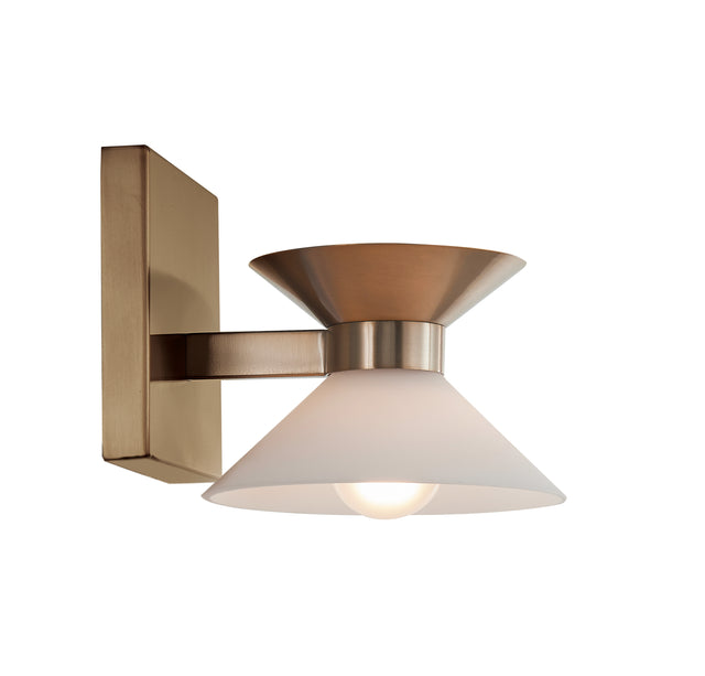 Ringsted Architectural Brushed Brass Single Wall Sconce Bath Vanity - Light Goods