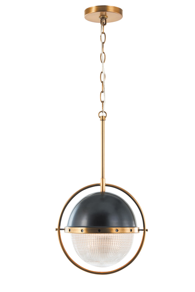 Coventry Tailored Vintage Brass and Aged Iron Pendant - Light Goods