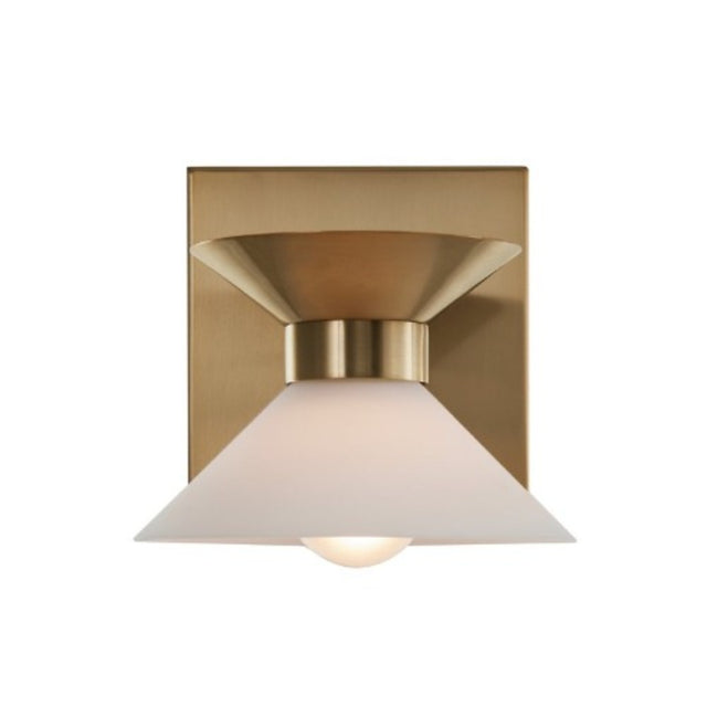 Ringsted Architectural Brushed Brass Single Wall Sconce Bath Vanity - Light Goods