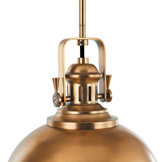 Stirling Architectural Aged Brass Pendant - Light Goods