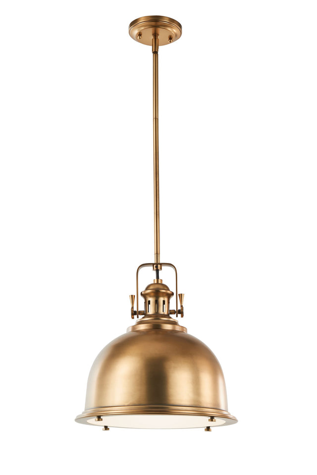 Stirling Architectural Aged Brass Pendant - Light Goods